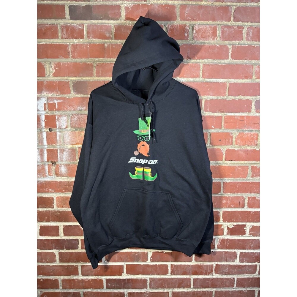 New Snap-on St Patricks Day Hoodie Sweatshirt Officially Licensed Adult Large